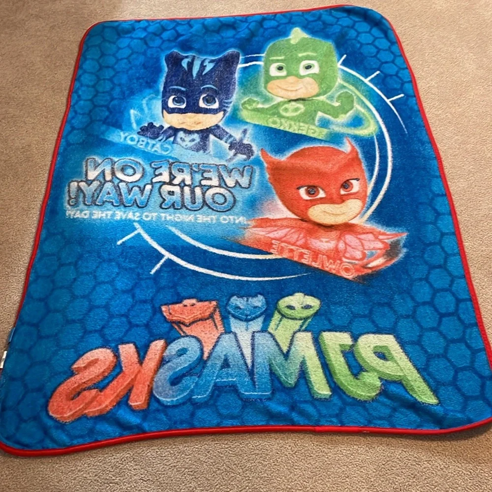 PJ Mask Kids Fleece Blanket. Great Condition.